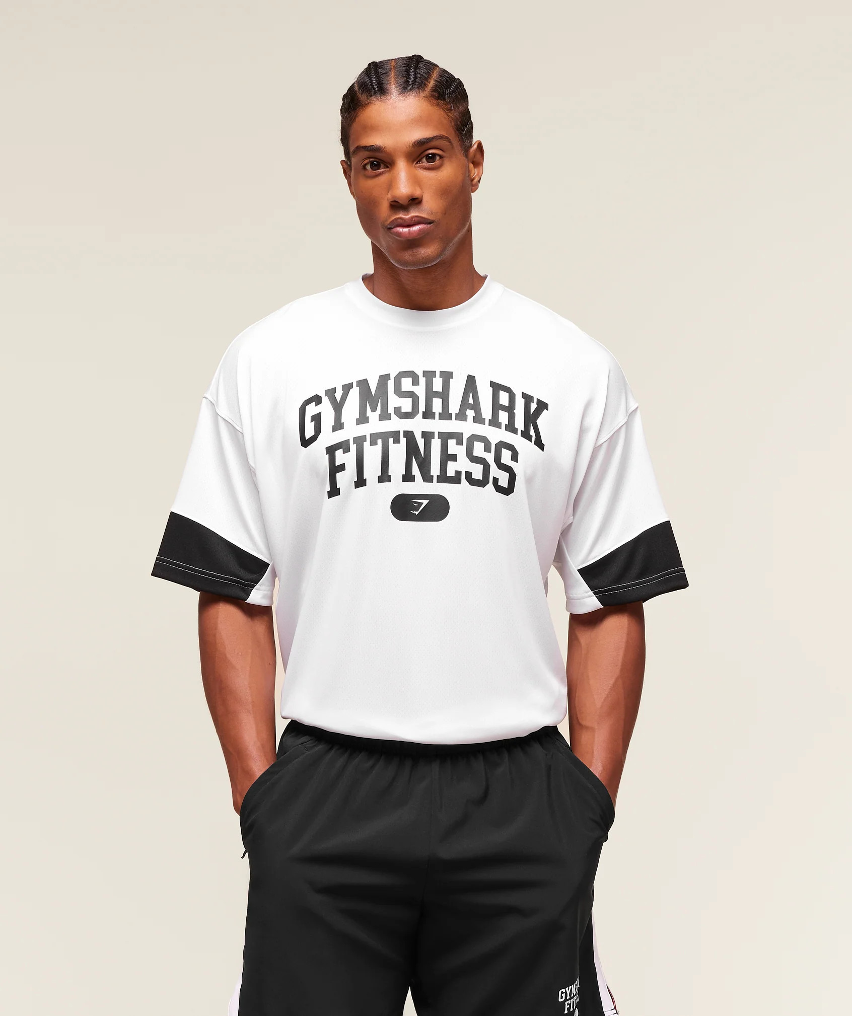 Gymshark Varsity Oversized T-Shirt - White | Gymshark EU
