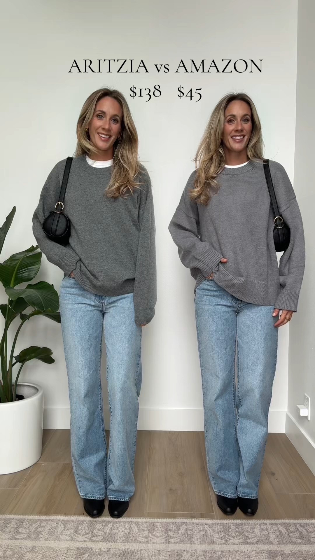 5’9” wearing a 27 regular in the jeans and a medium in the sweaters 

#LTKHome #LTKOver40