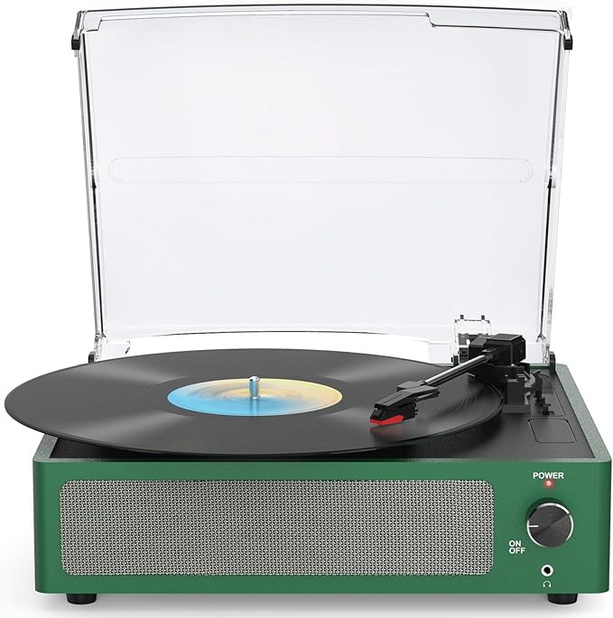 Vinyl Record Players Turntable with Speakers Wireless Receiver 3 Speed RPM LP Vinyl Player Belt-D... | Amazon (US)