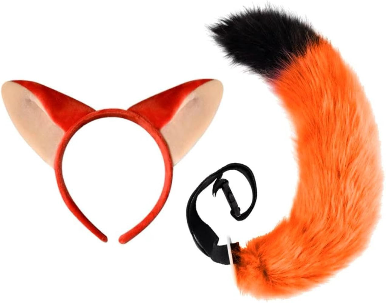 4pcs Fox Ears and Tail Costume Set with Floral Tie and Felt Patch – Fun Animal Dress-Up Kit for... | Amazon (US)