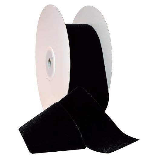 Morex Ribbon Nylvalour Velvet Ribbon, Nylon, 1 1/2 inches by 11 Yards, Navy, Item 01240/10-419, 1... | Amazon (US)