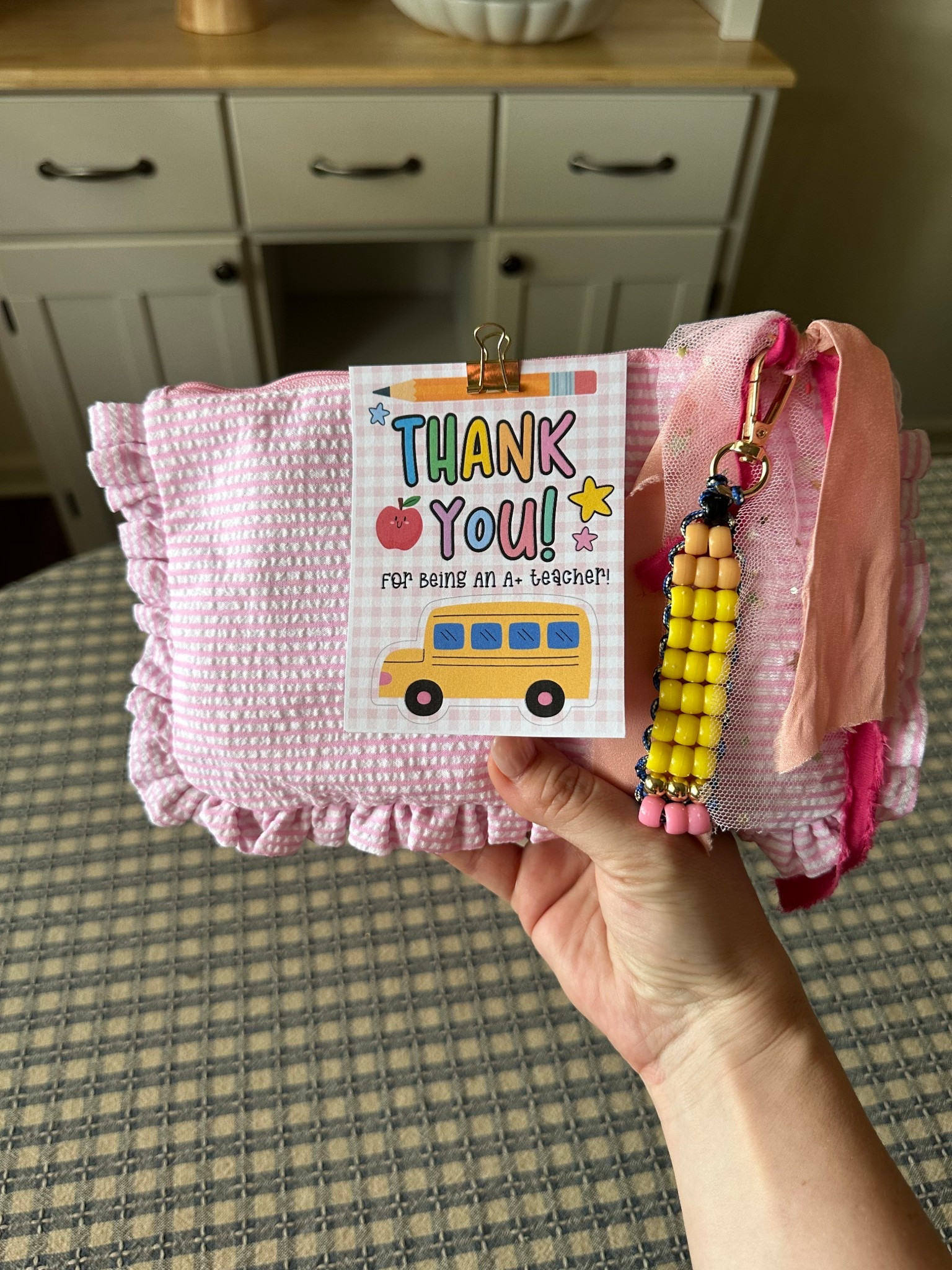 Love these bags as a cute teacher gift but something they can use all year. Theme it up with a removable keychain and I’ve linked that kit I used to make the pencil. 

#LTKHome #LTKmomlife #LTKSeasonal