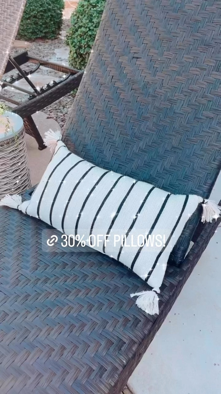 Outdoor striped lumbar on sale! Target pillow for $14! 

#LTKunder50 #LTKhome #LTKFind