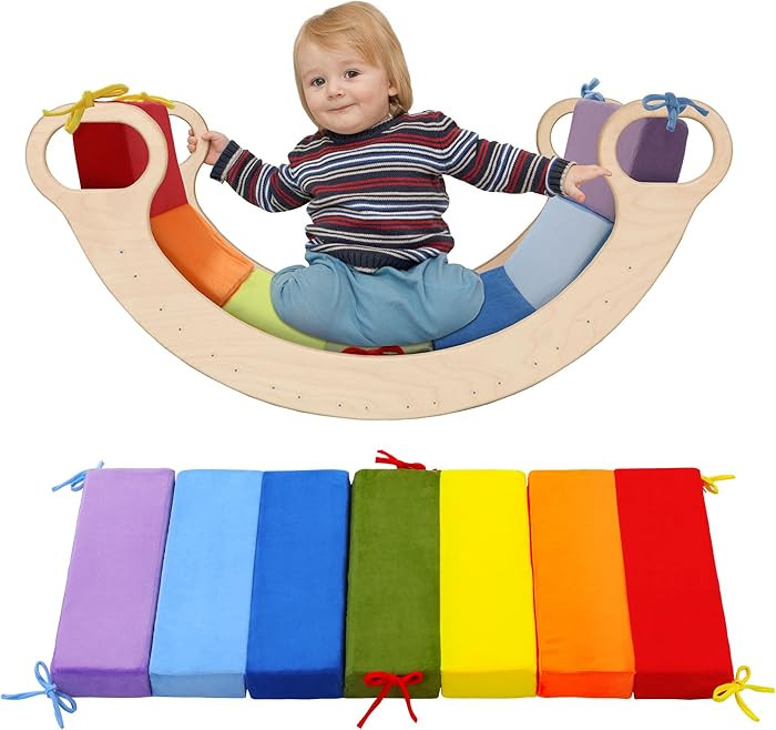 ROYALAY Cushion for Climbing Arch, Rainbow Toddler Cushion Play Set, Arch Cushion Floor Mats for ... | Amazon (US)