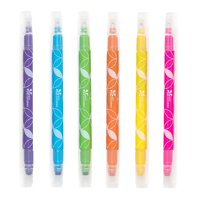 Classic Teacher Dual-Tip List Markers™ 6-Pack | Erin Condren | Erin Condren