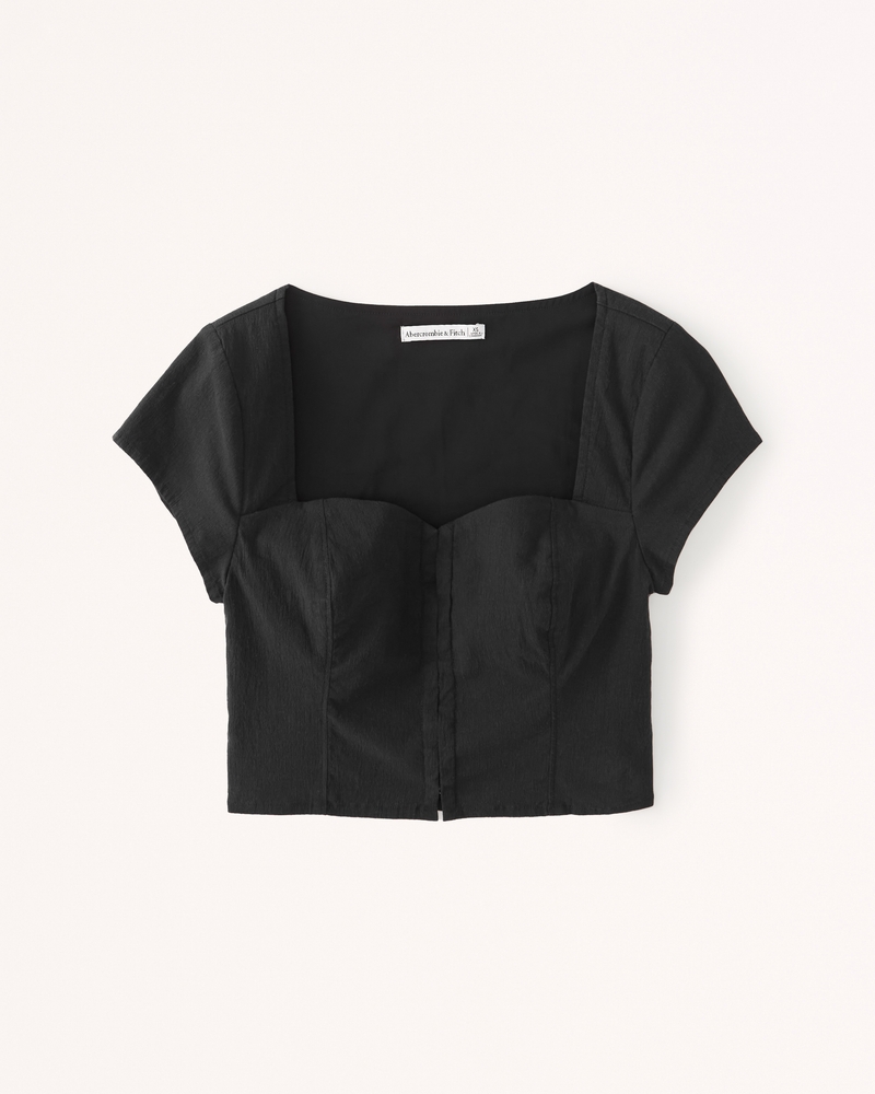 Women's Hook-and-Eye Slim Top | Women's | Abercrombie.com | Abercrombie & Fitch (US)