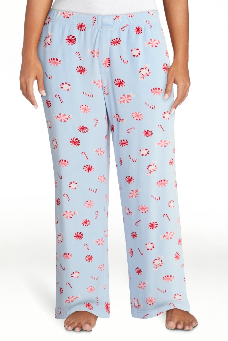 Joyspun Women's Velour Wide-Leg Sleep Pants, Size XS-3X - Walmart.com | Walmart (US)
