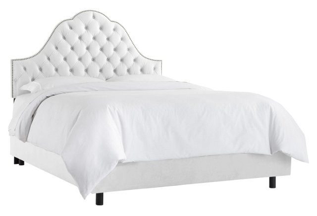Alina Arch Bed, White | One Kings Lane