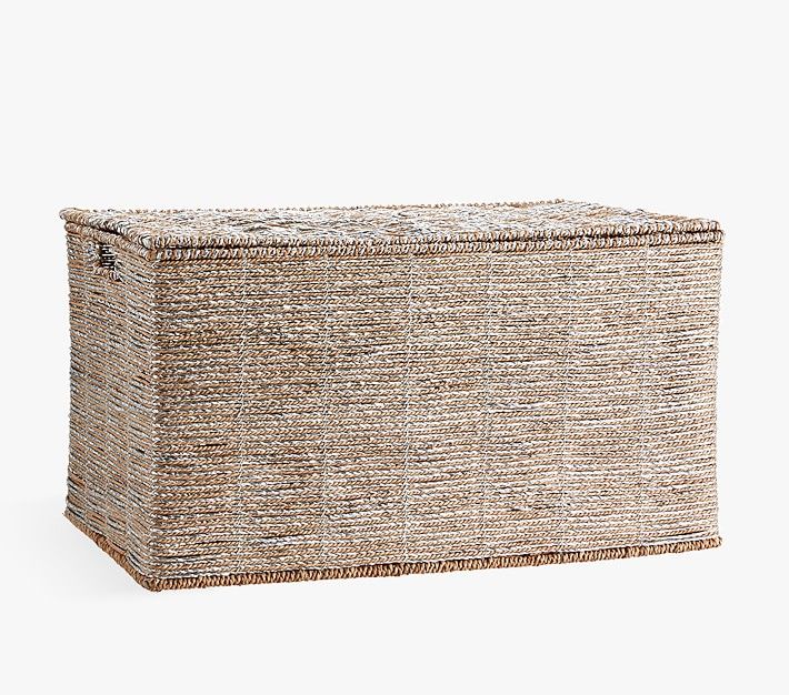 Silver Rope Toy Chest | Pottery Barn Kids