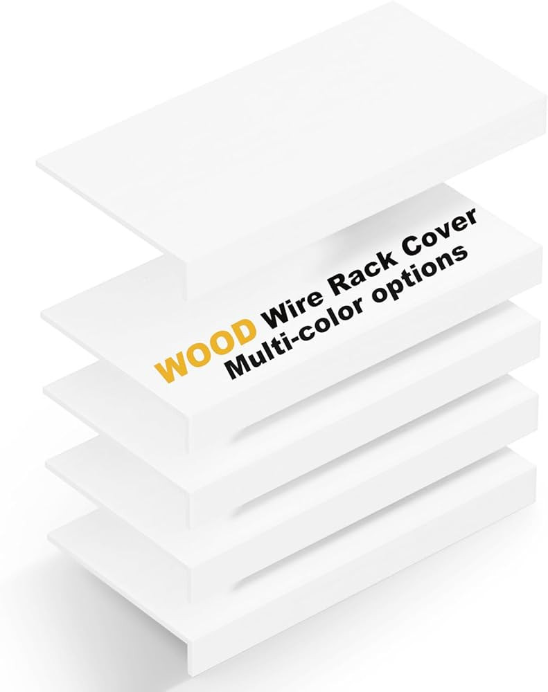 Wood Wire Shelf Covers Wire Rack Covers for Pantry and Closet Removable for Cabinet Bathroom Kitc... | Amazon (US)