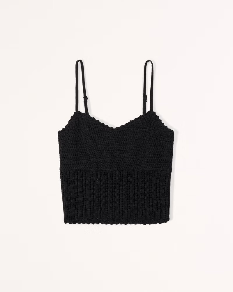 Crochet Sweetheart Tank | Abercrombie & Fitch (US)