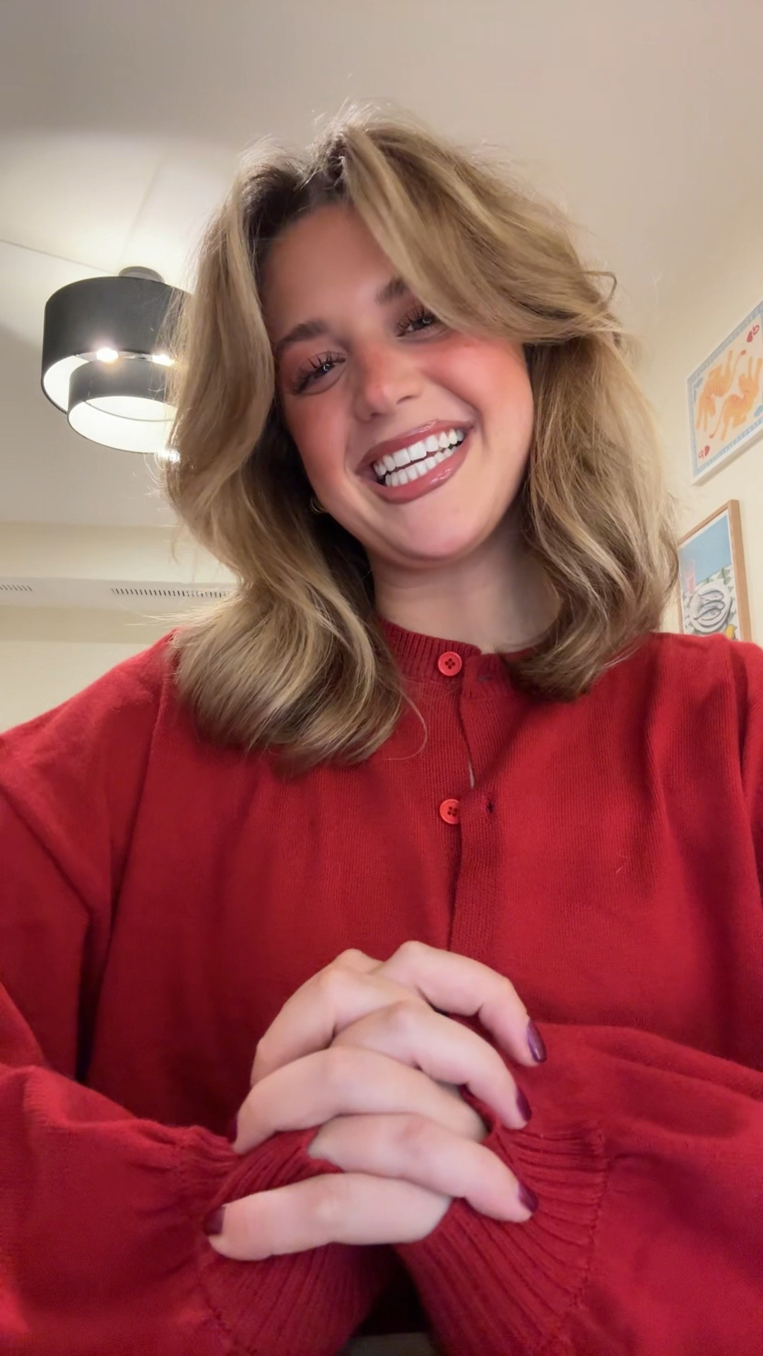 My favorite red cardigan for fall!!!