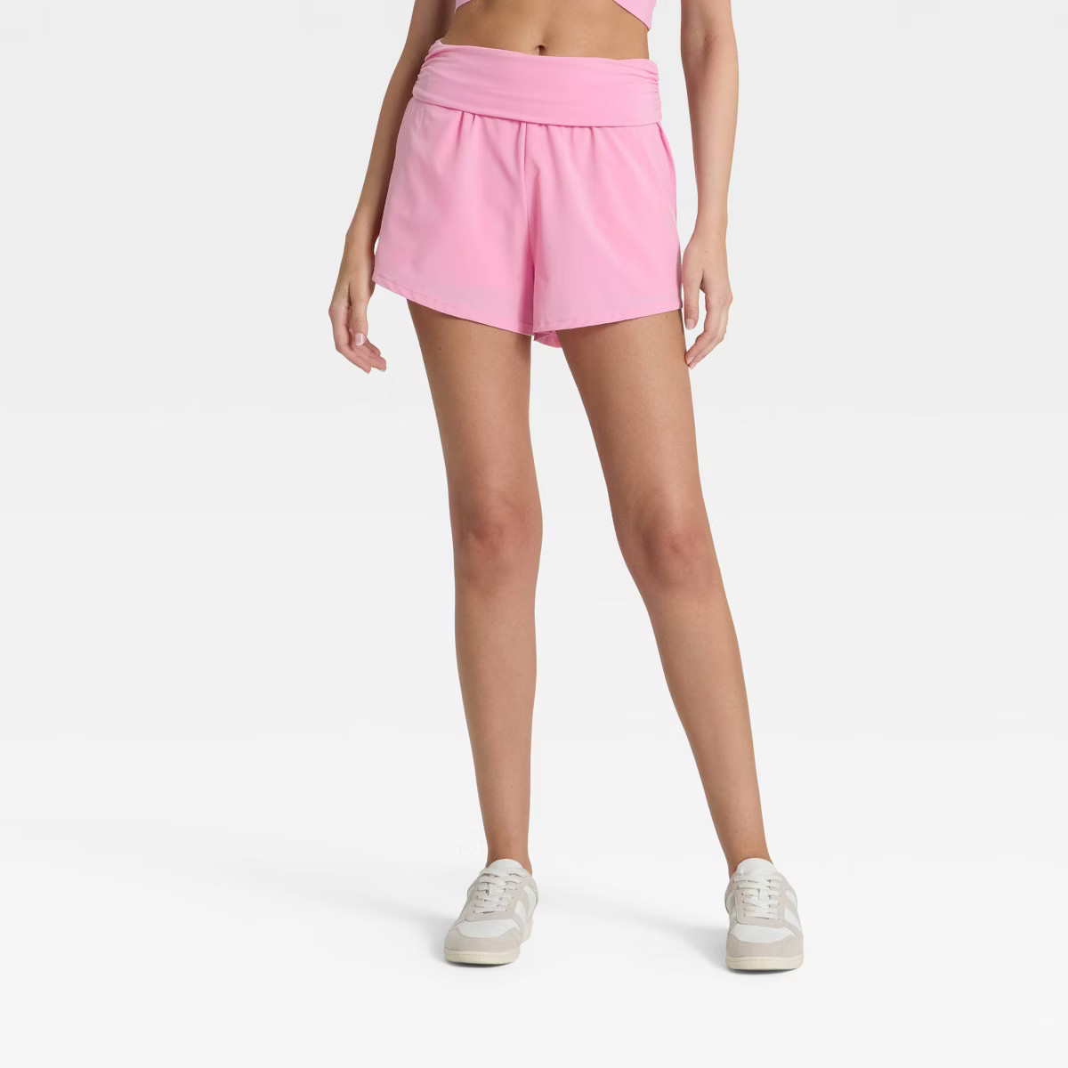 Women's Mid-Rise Foldover Waistband Woven Shorts 2" - JoyLab™ | Target