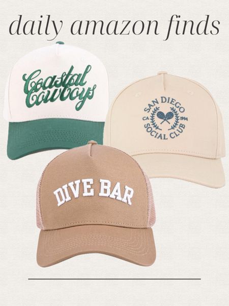 Daily Amazon finds, trucker hats, baseball hats, coastal outfits, casual outfits 


#LTKGiftGuide #LTKFindsUnder50 #LTKStyleTip
