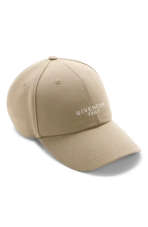 Givenchy Embroidered Logo Adjustable Baseball Cap in Salvia at Nordstrom | Nordstrom