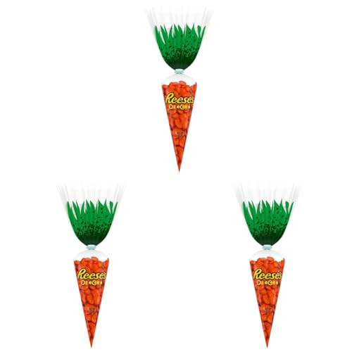 REESE'S PIECES Peanut Butter in a Crunchy Shell Treats, Easter Candy, 2.2 oz Carrot Bag (Pack of 3) | Amazon (US)
