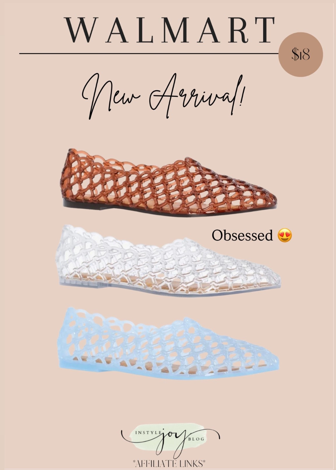 Walmart No Boundaries Caged Jelly Sandals, Women's / look for less 

#LTKgrwm #LTKootd #LTKSeasonal