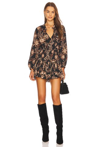 MISA Los Angeles Lorena Dress in Colombe D'or Flora from Revolve.com | Revolve Clothing (Global)