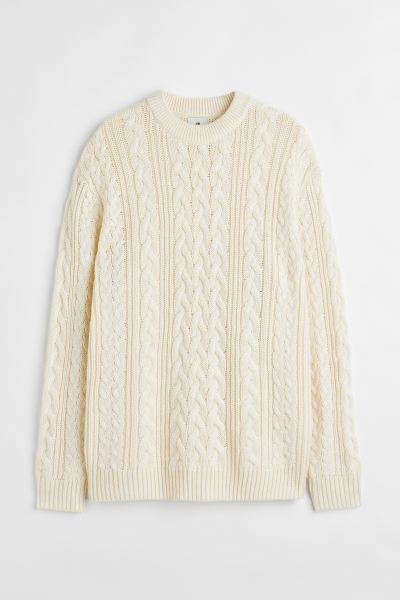 Relaxed Fit Cable-knit Sweater | H&M (US)
