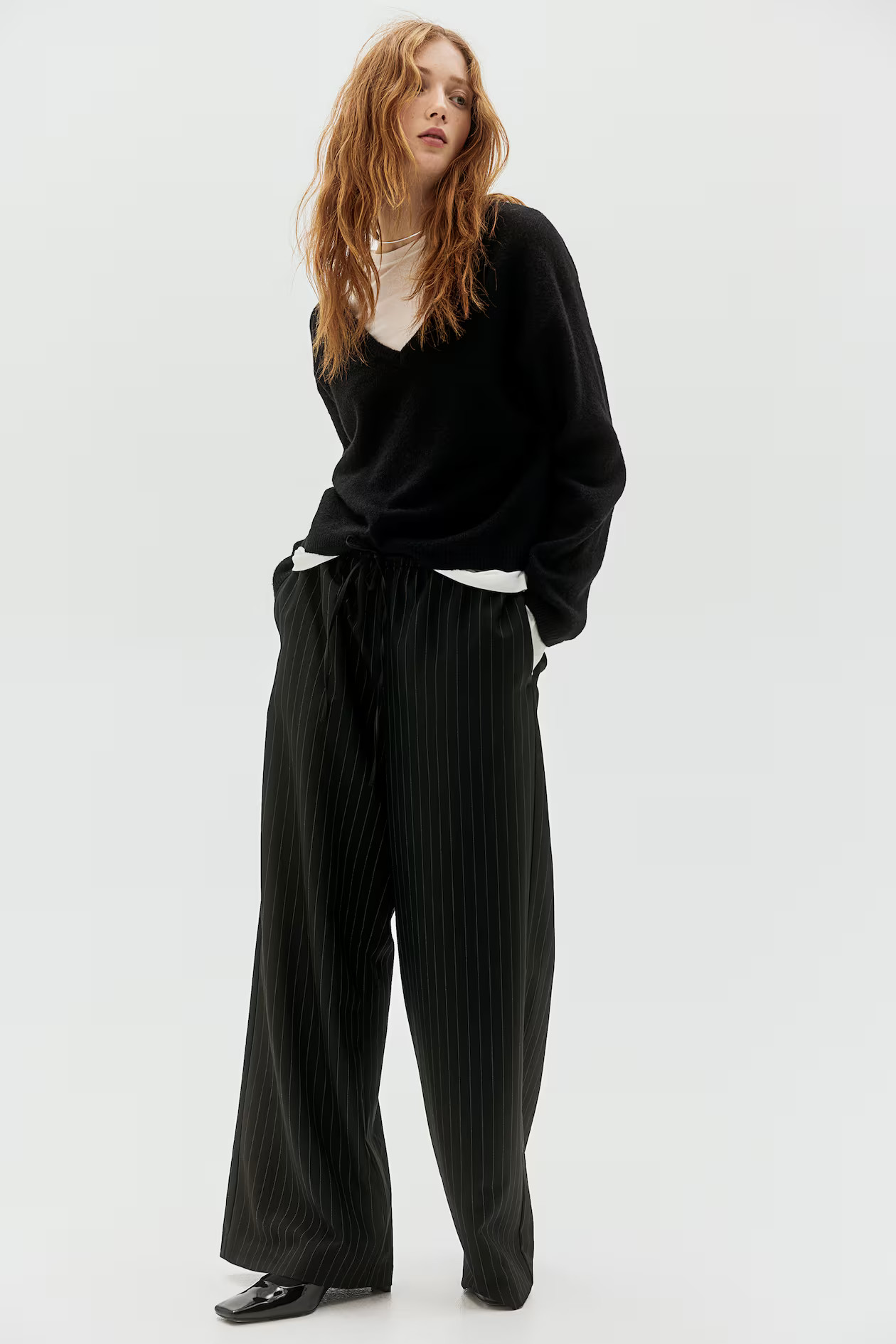 Fine-Knit V-Neck Sweater | H&M (US + CA)