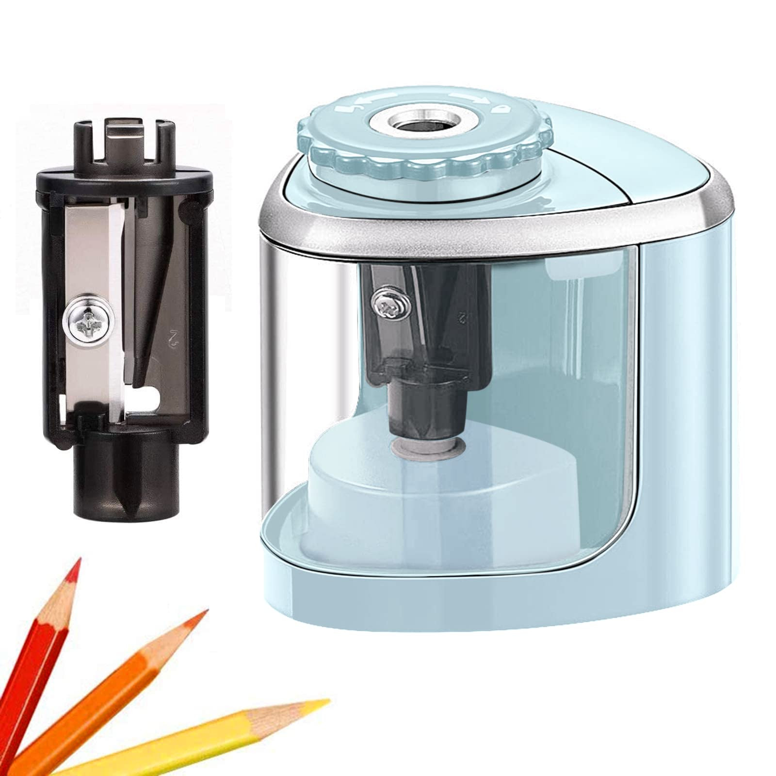 Pencil Sharpener Electric Pencil Sharpener for Kids, Blade to Fast Sharpen, Suitable for No.2/Sch... | Amazon (US)