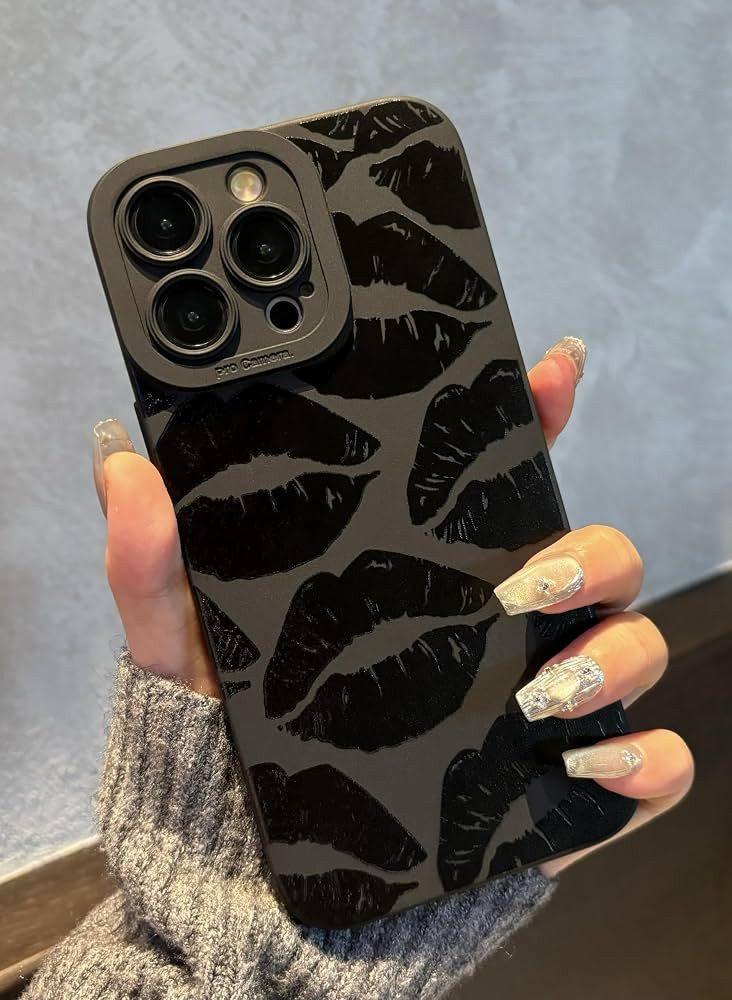 for iPhone 15 Pro Max Case 6.7 Inch 2023, Aesthetic Lips Kisses Print Phone Case for Women Girls ... | Amazon (CA)