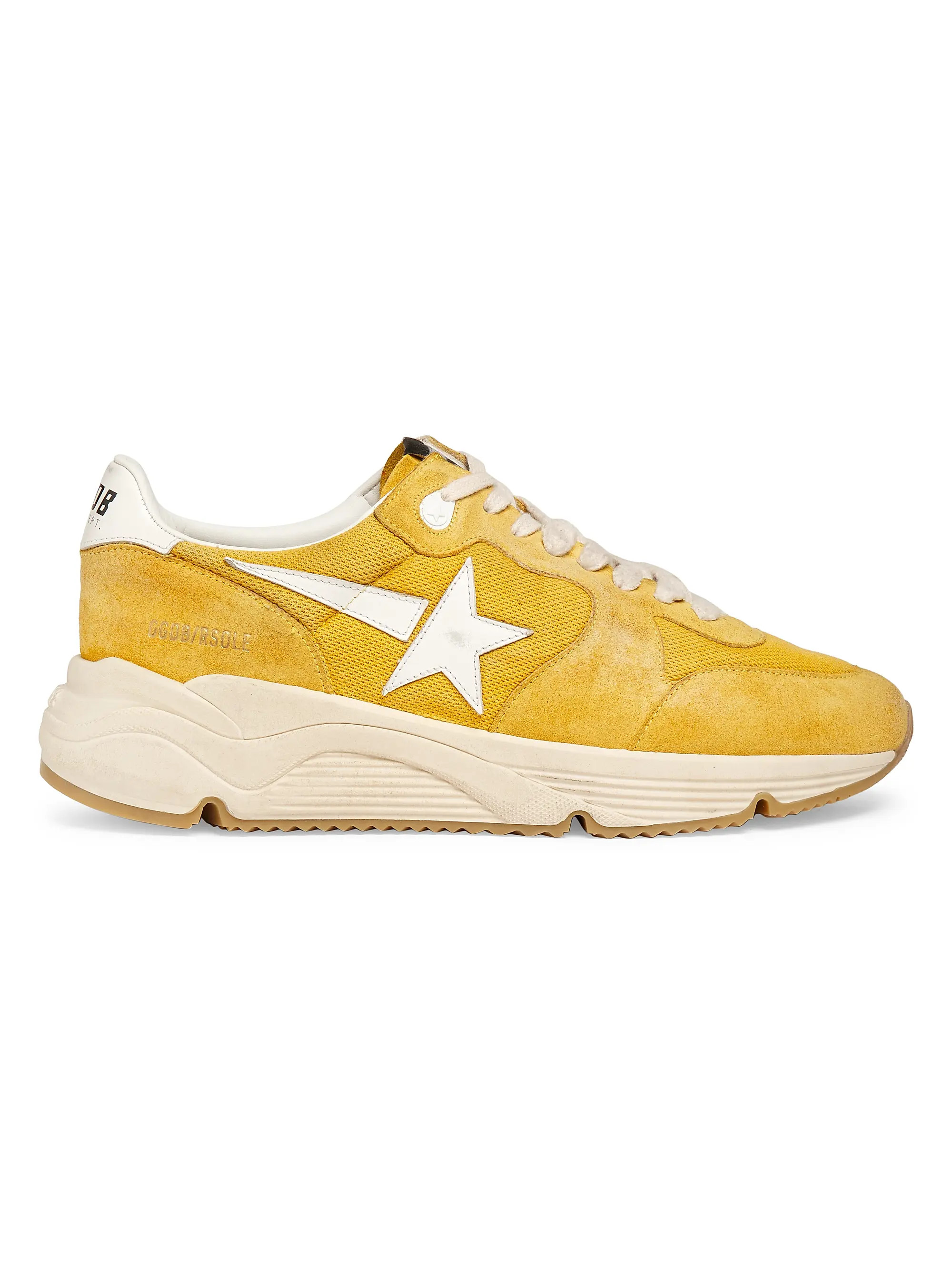 Shop Golden Goose Unisex Running Sole Leather-Trimmed Sneakers | Saks Fifth Avenue | Saks Fifth Avenue