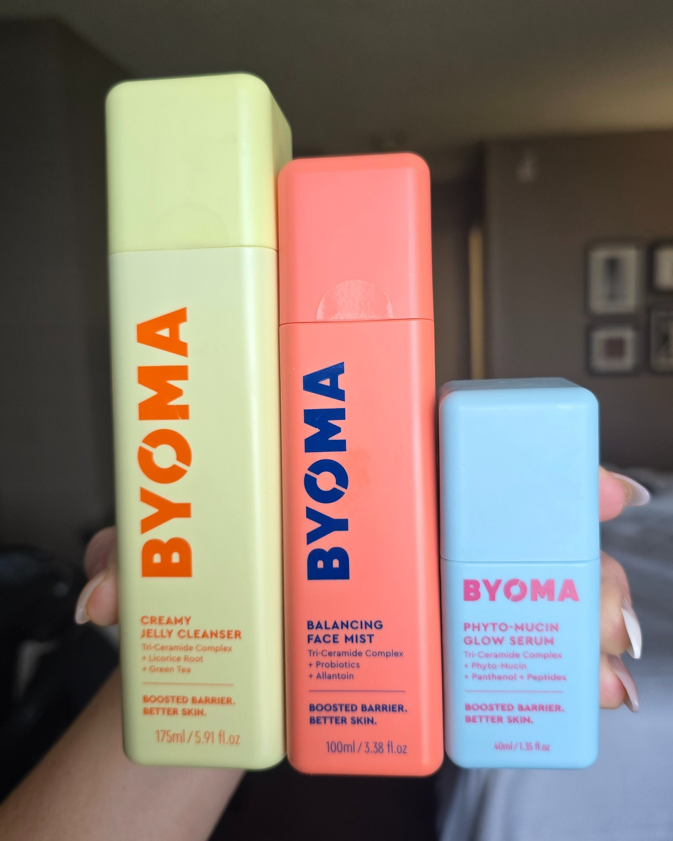 The trio 🌱🙌🏻💦 jelly cleanser❤️ balancing face mist🐌 glow serum  ✨️ plant-based ✨️

#LTKBeauty #LTKTravel