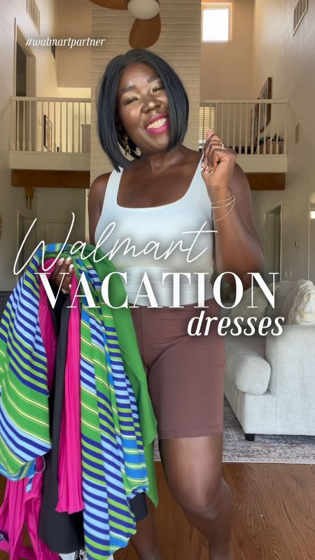 Absolutely love these Walmart dresses for Spring/Summer vacations!! I ordered size medium in all! The fabric is so light and flowy and the colors are gorgeous! @walmart #walmartpartner

#LTKVideo #LTKfindsunder50 #LTKstyletip
