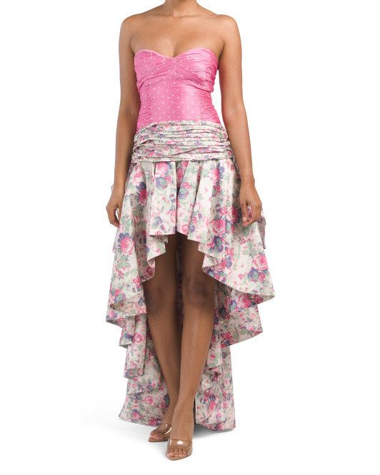 Leilani Floral Printed Ruffle Dress | TJ Maxx