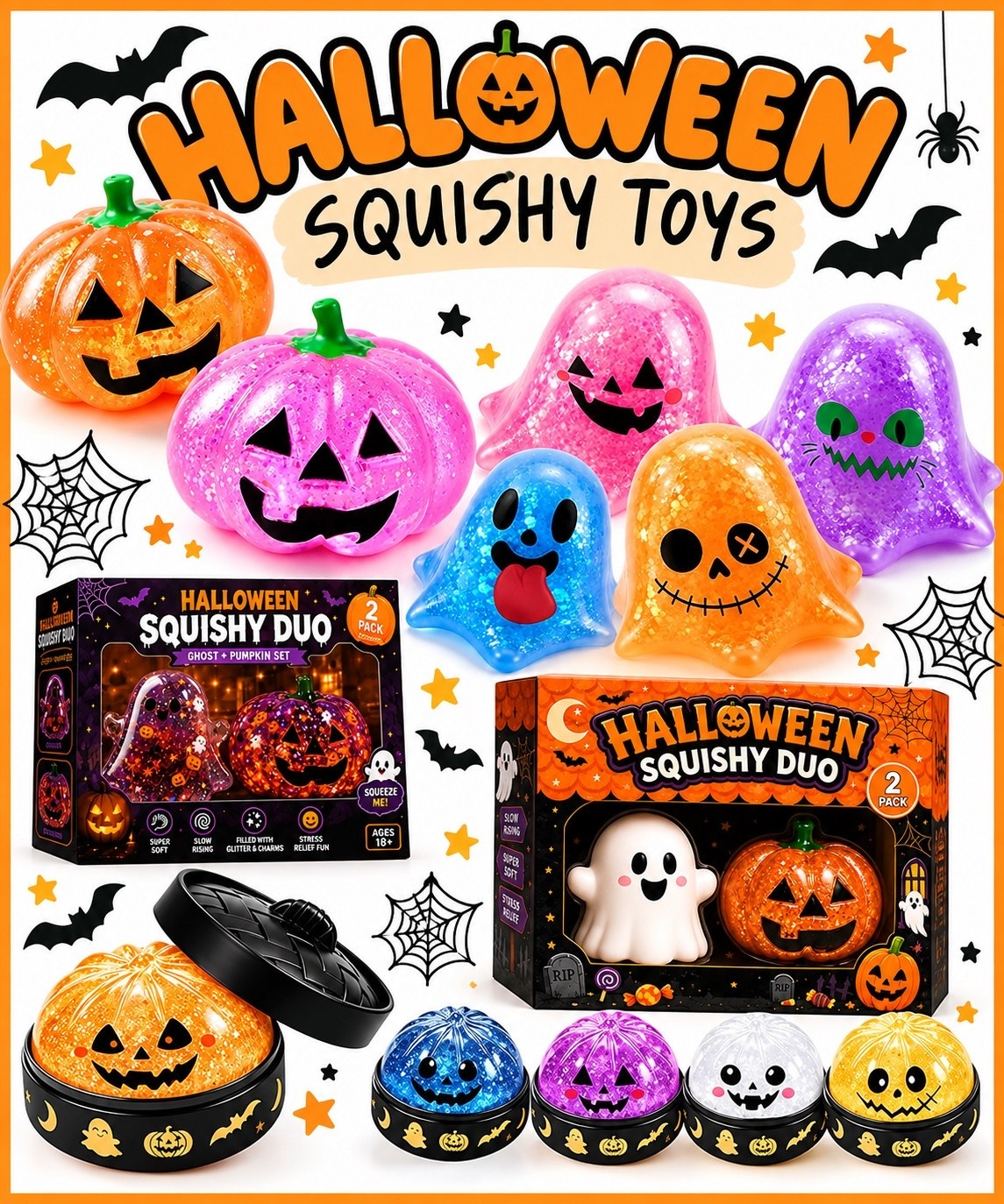 Halloween squishy toys