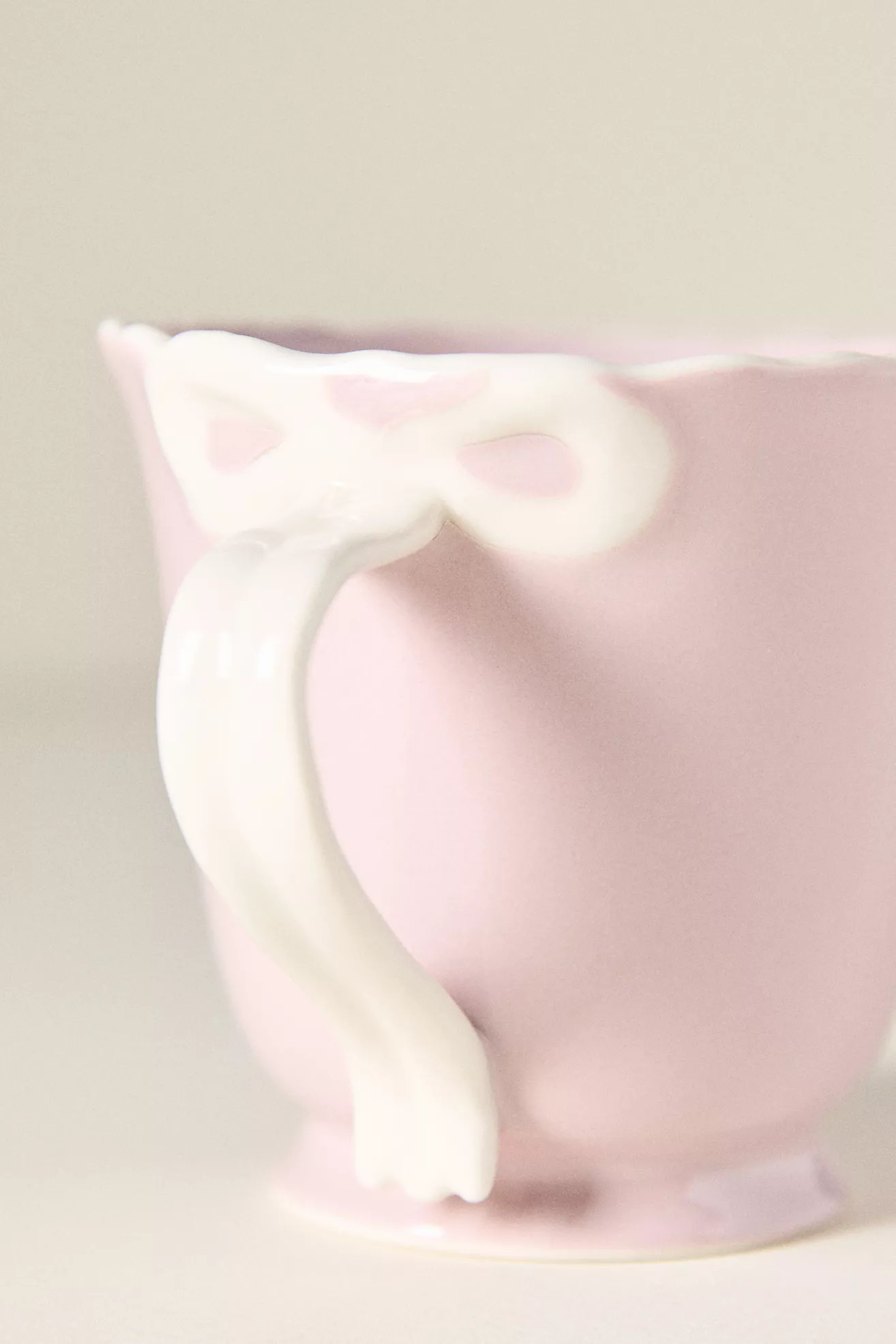 Benedita Bow Stoneware Mug | Anthropologie (US)