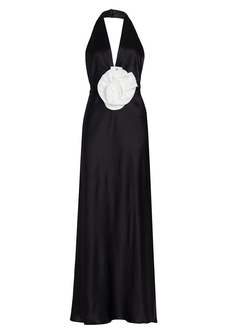 Grayson Rose Silk Charmeuse Halter Gown | Saks Fifth Avenue