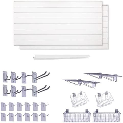 Crownwall 6" Super Bundle (64 sqft) with 26-Piece Accessory Kit (White) | Amazon (US)