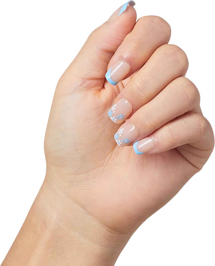 KISS imPRESS No Glue Mani Press On Nails, French, 'Fearless', Light Neutral + White Tip French, M... | Amazon (US)