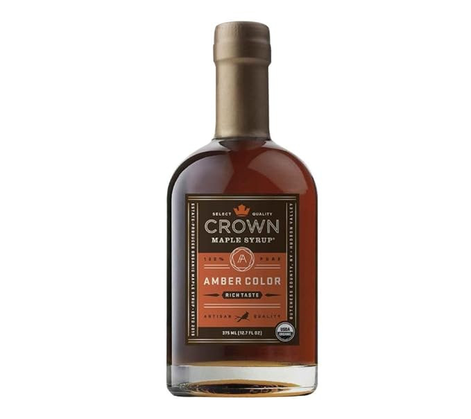 Crown Maple Amber Color, Rich Taste Organic Maple Syrup, 12.7 Fl Oz, Flavor Marinades, Cocktails,... | Amazon (US)