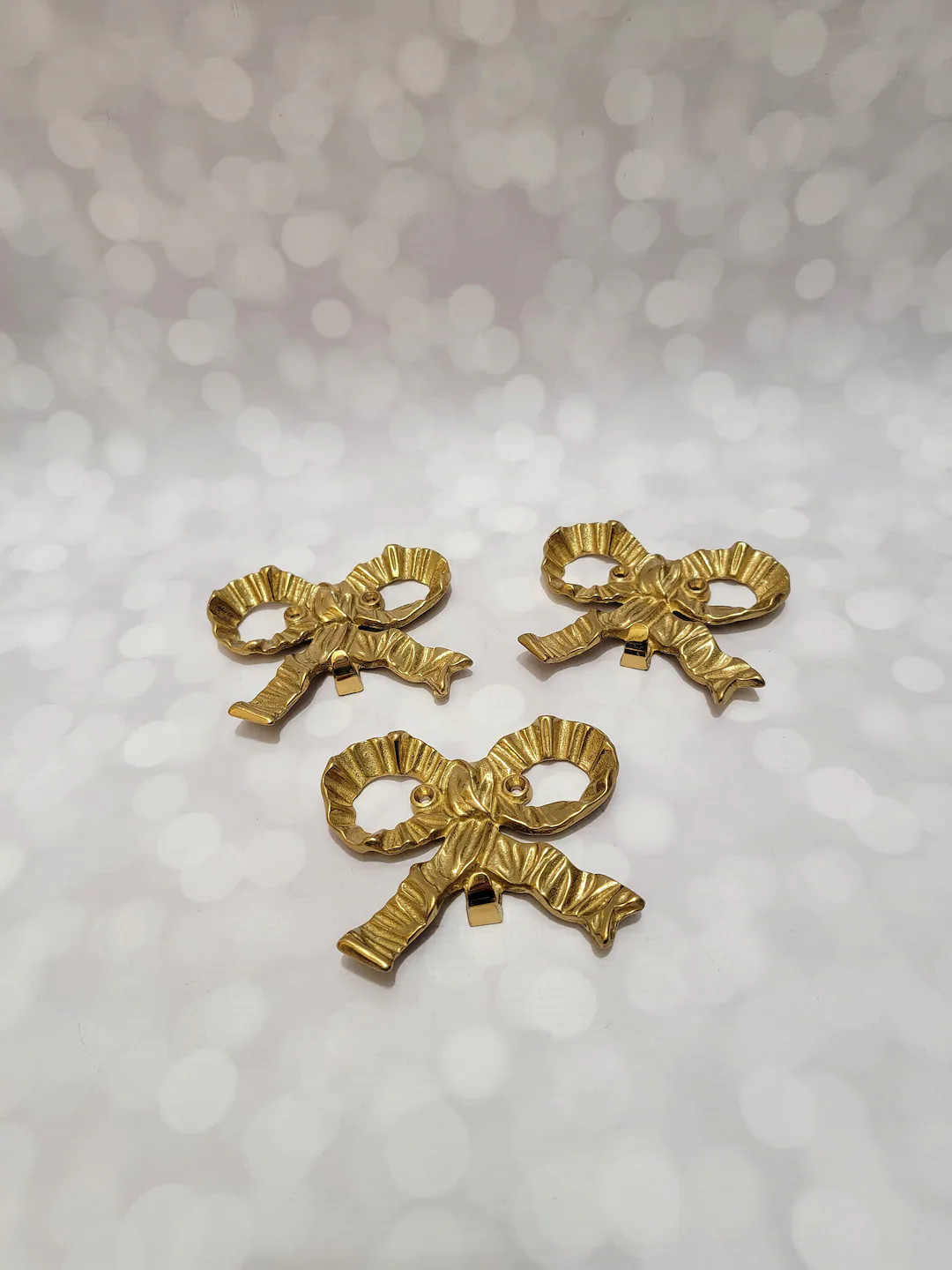 Vintage Brass Bow Wall Hook Sold Individually - Etsy | Etsy (US)