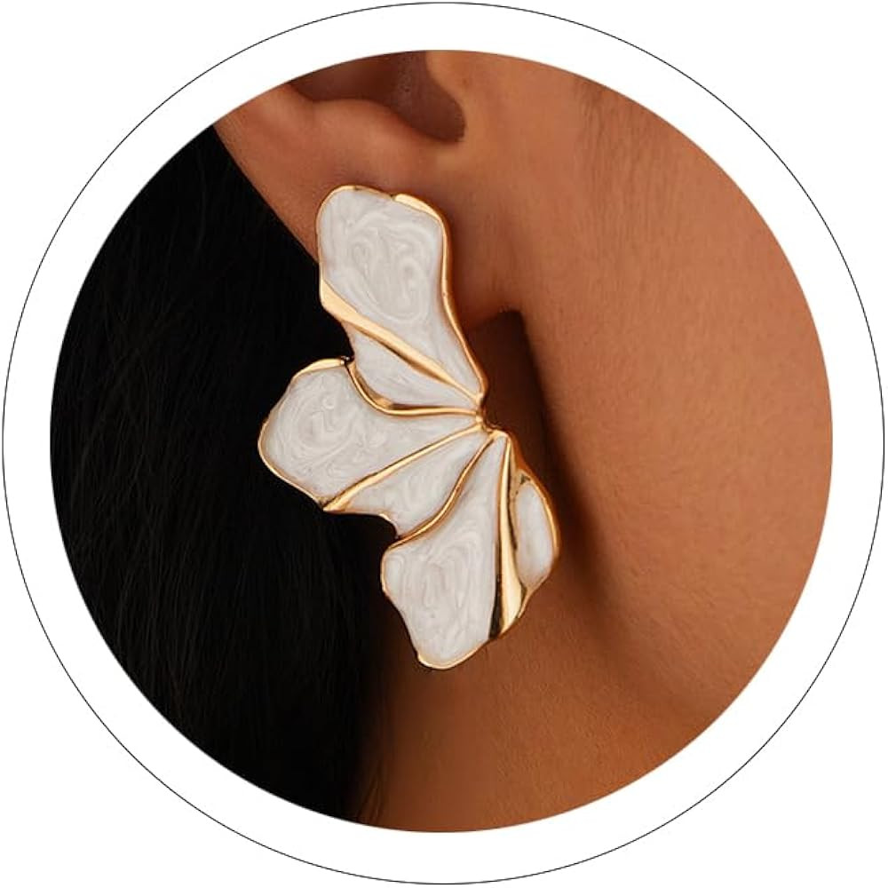 Flower Earrings for Women Big Statement Earrings for Women Large Irregular Petal Floral Earring F... | Amazon (US)