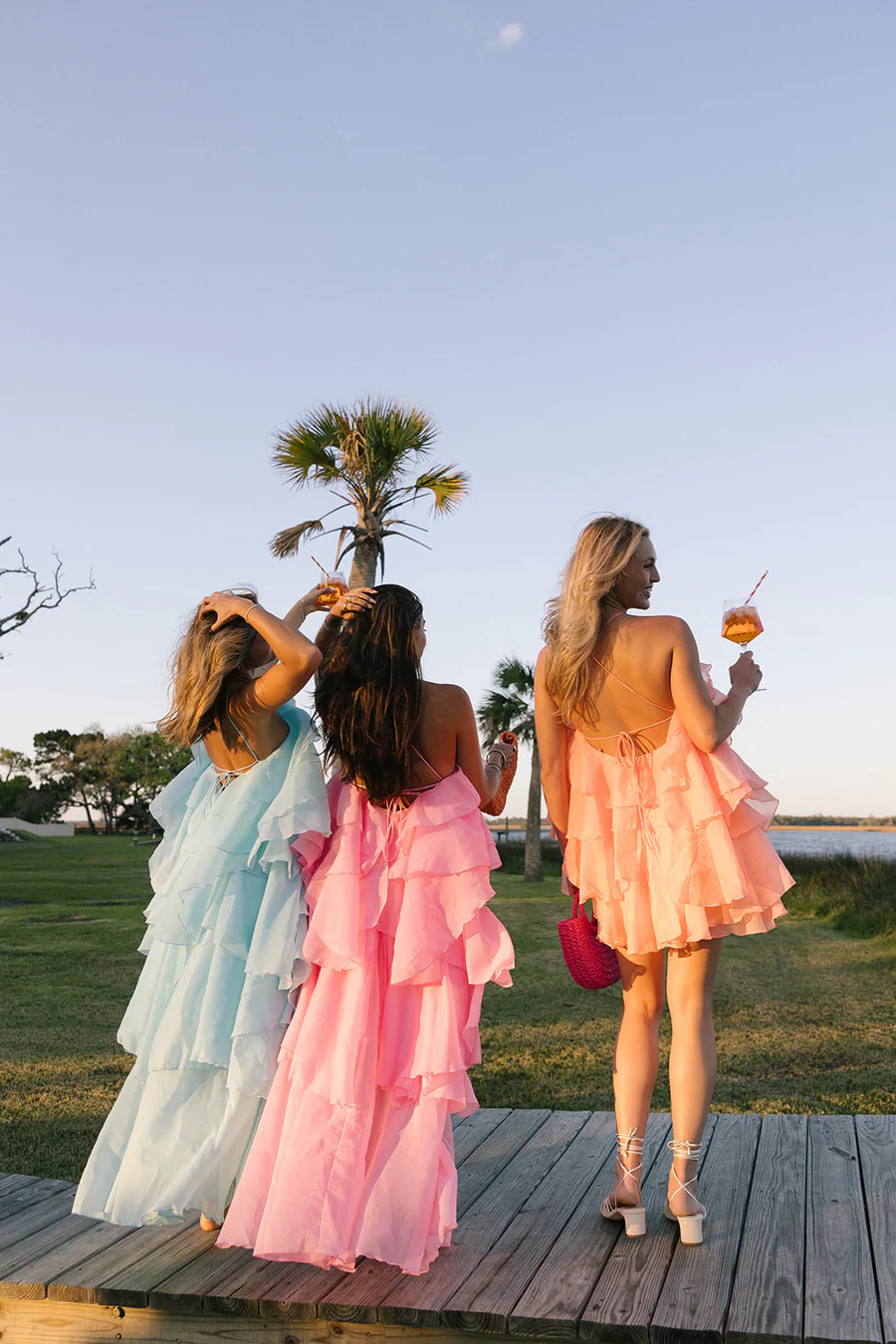 Valorie Floral Ruffle Mini Dress - Peach | Fancyd Boutiqe