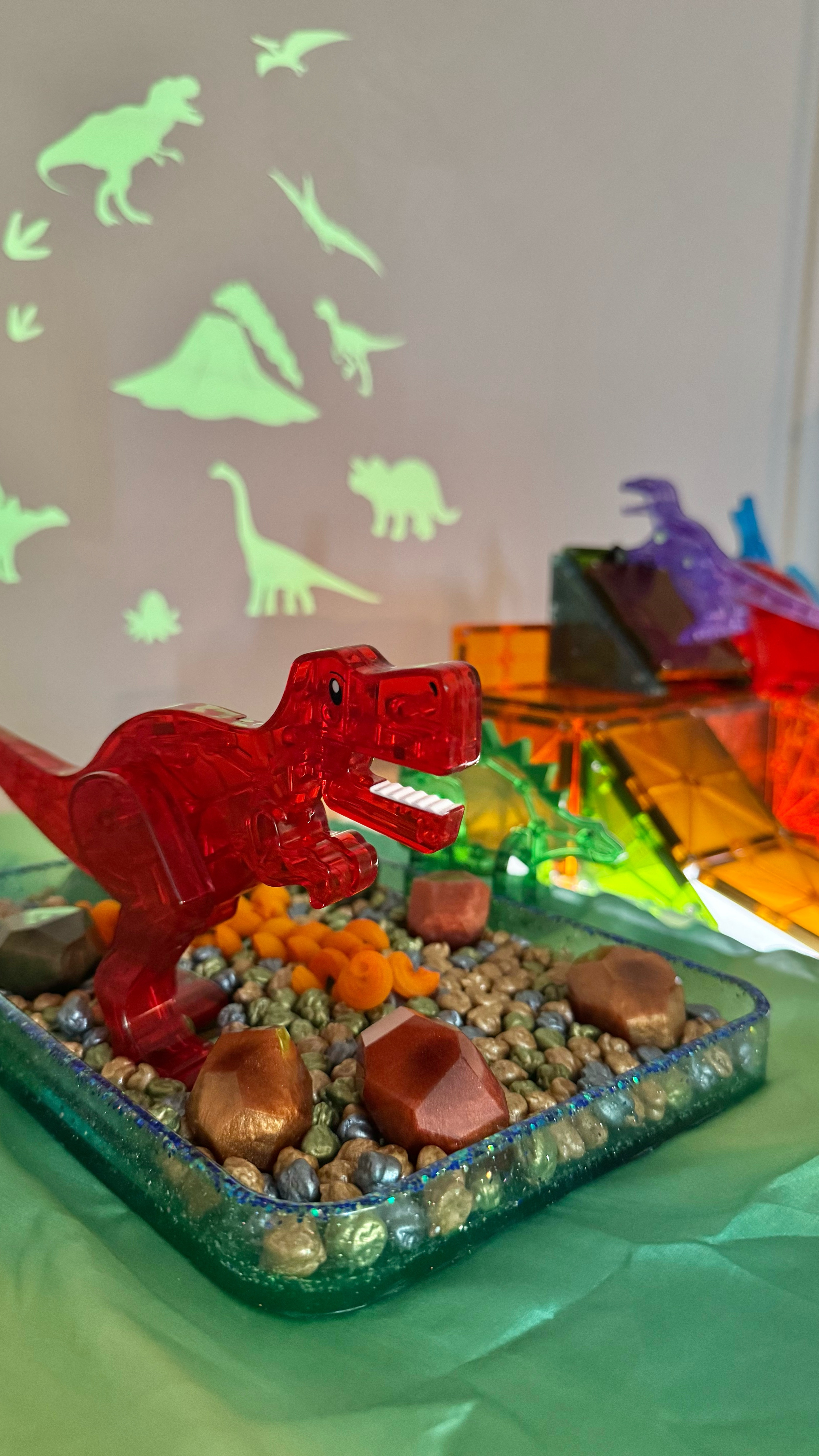 Rawr-some adventures await! 🦖🦕 Create your own Dino World with @magnatiles and @gloplay_usa — bringing your favorite prehistoric pals to life!
•
•
•
Save with Dawnmarie15 when ordering your next @magnatiles set ✨

🌋Resin: @roses_and_wellness 
🦕Filler: @creativeplayshop 
🦖@gloplay_usa (check my LTK)

#DinoBuilders #MagnaTilesFun #LittleExplorers #dinoworld #gloplay #gloplayusa #dinosaur #steam #stem