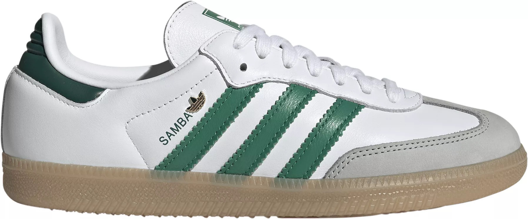 adidas Women's Samba OG Shoes, Size 11, Ftwr White/Bold Green/Collegiate Green | DICK'S Sporting Goods