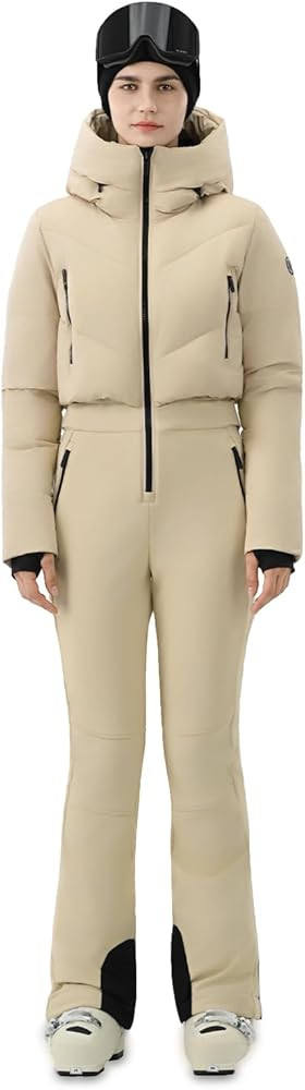 Womens Ski Suit One Piece Snowsuit Snow Slim Jumpsuits Snowboard Outfit Waterproof Insulated Wint... | Amazon (US)