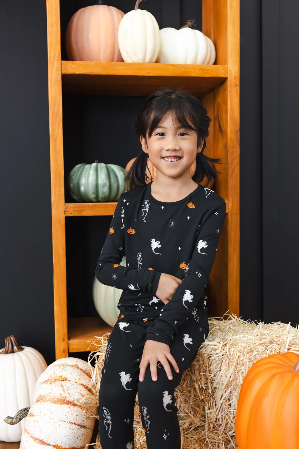 Long Sleeve Pajamas in Halloween Friends | Kyte Baby