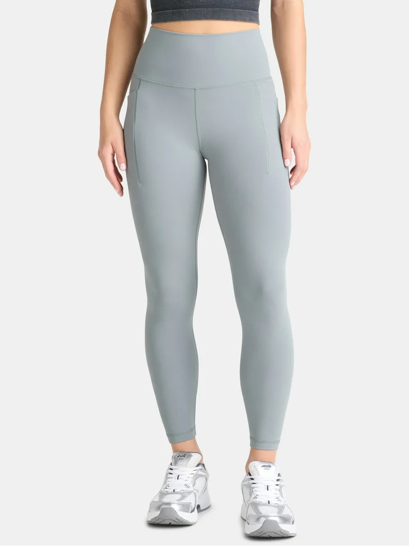 Avia Women's and Women's Plus SoftSculpt High Rise Full Length Leggings with Pockets, Sizes XS-4X | Walmart (US)