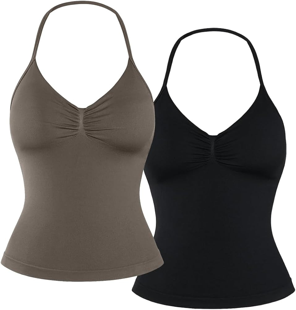 Impact Longline Strappy Top Women Impact Longline Halter Tops Workout Longline Tank Top Compressi... | Amazon (US)