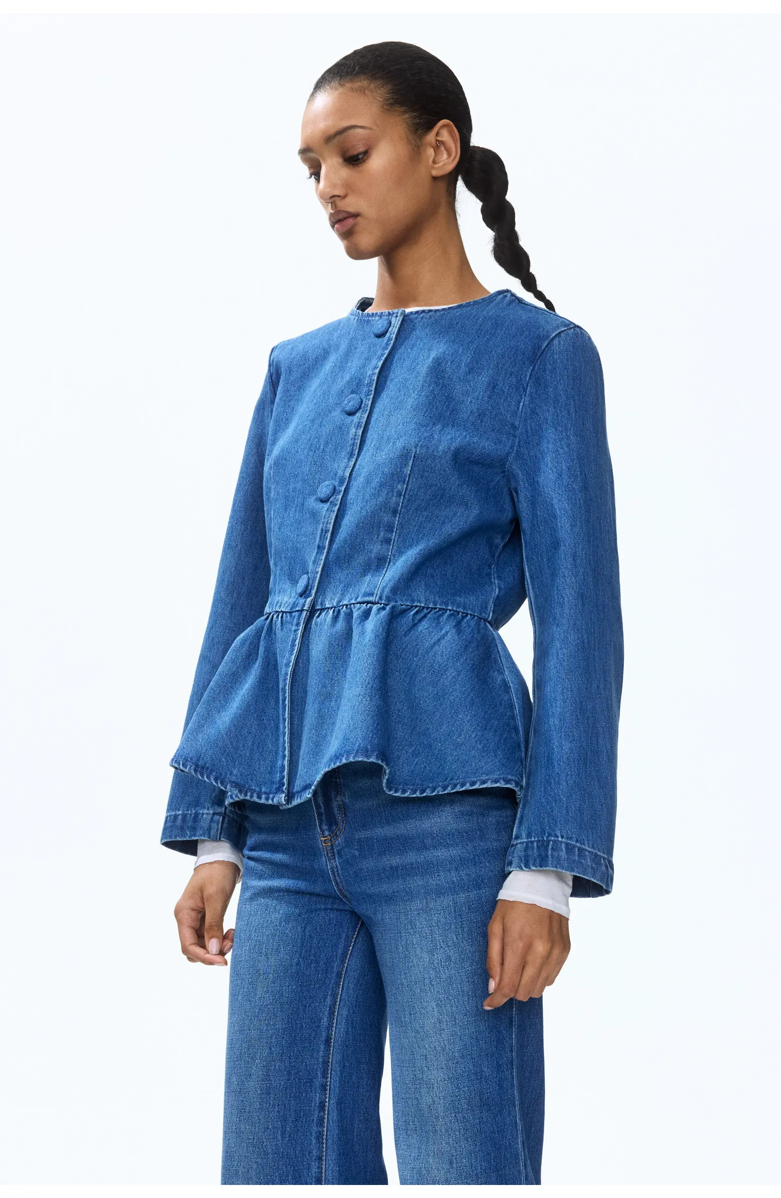 H&M Collarless Peplum Jacket | Nordstrom | Nordstrom