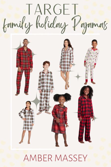 Target Holiday Pajamas for the entire family. On sale right now for $12-15. Great gift idea for kids for the Christmas season. 

#LTKkids #LTKHoliday #LTKSeasonal