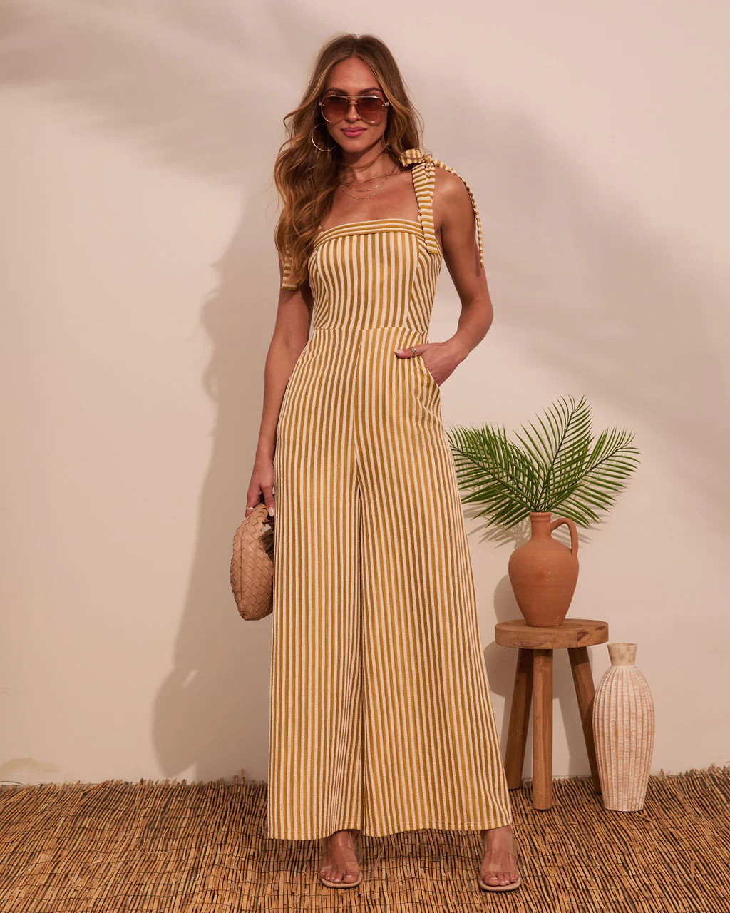 Meet Me Here Striped Fleece Jumpsuit | VICI