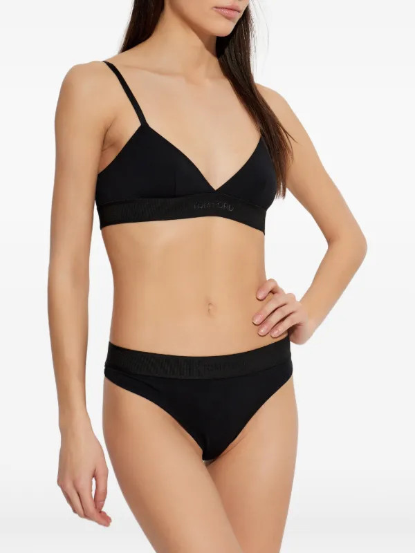 sujetador con franja del logo | Farfetch Global