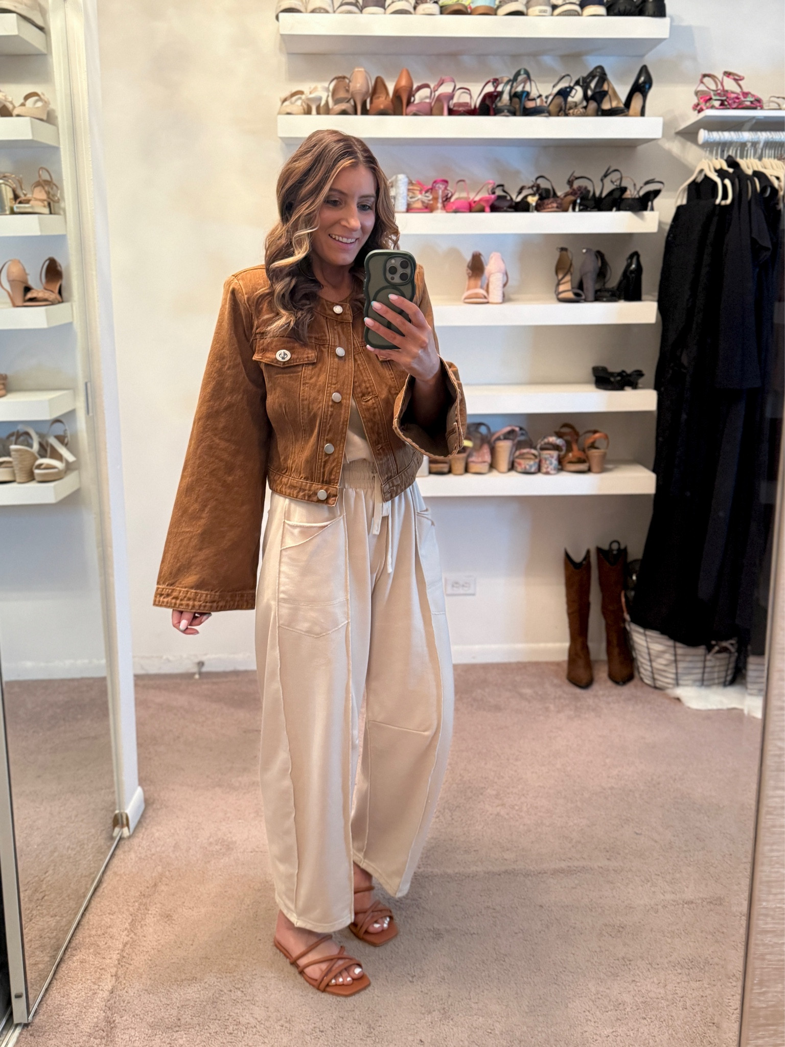 What I wore on our road trip to Nashville 
Brown denim jacket (small)
Beige strapless jumpsuit (small)

Spring outfit, casual outfit, easy outfit 

#LTKSaleAlert #LTKootd #LTKSeasonal